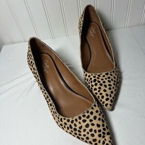 Crown Vintage Tan and Black Heels with Suede Finish